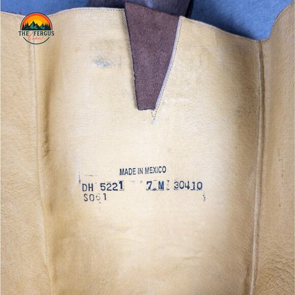 Sonora Double-H Cowboy Boots Brown Leather Western Country Rodeo Women's Size 7M - Picture 8 of 14